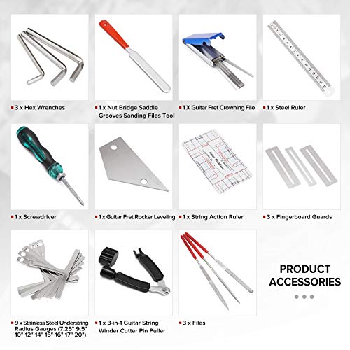 25 Pcs Guitar Repairing Tools Kit with Carry Bag I241
