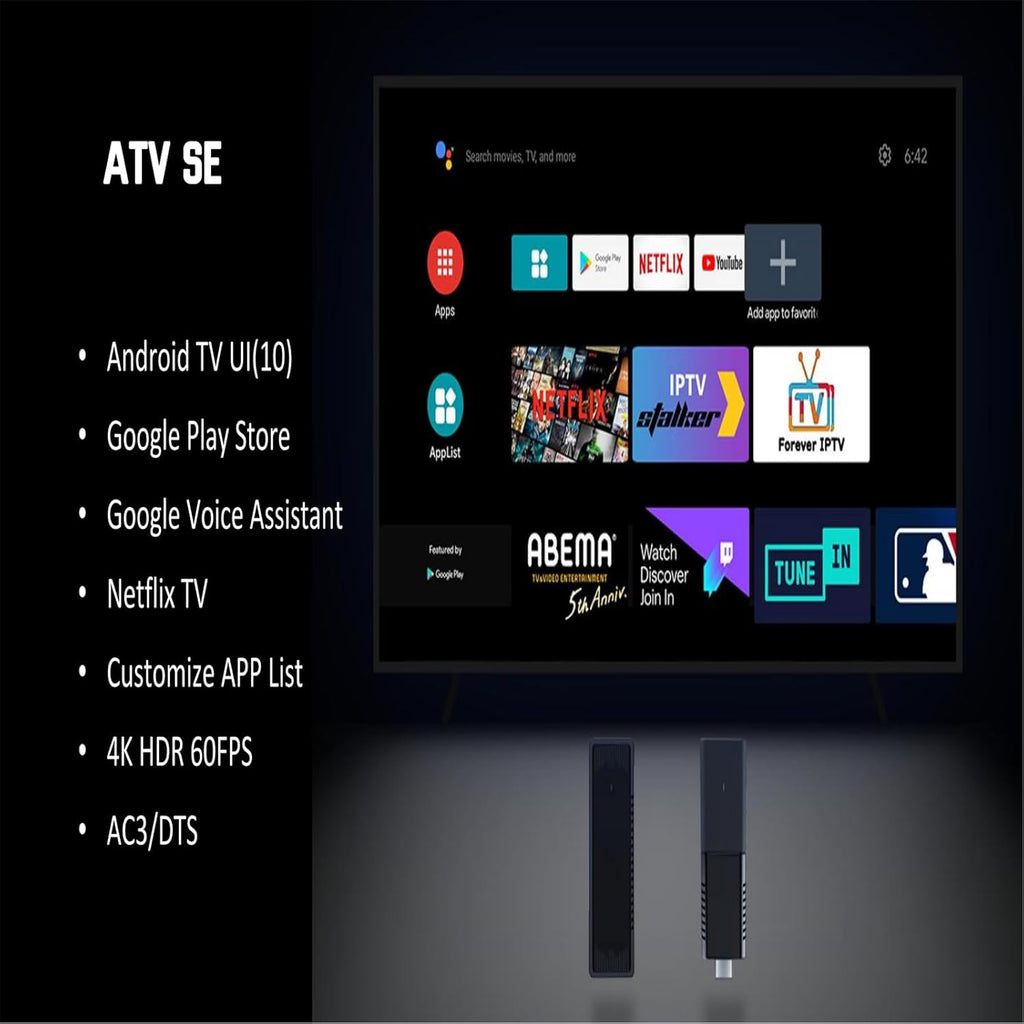 4K Smart TV Stick with Voice Remote Control E4907