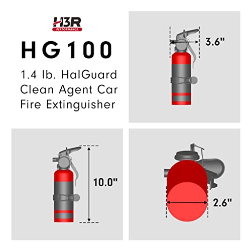 1.4 lb. Black Car Fire Extinguisher W800303