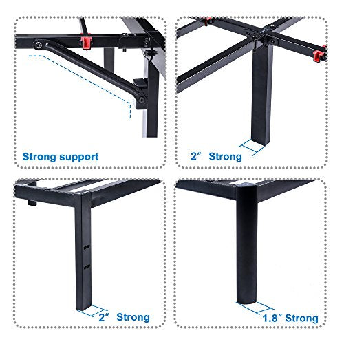 18 Inch Tall Metal Slat Bed Frame (Full) J277
