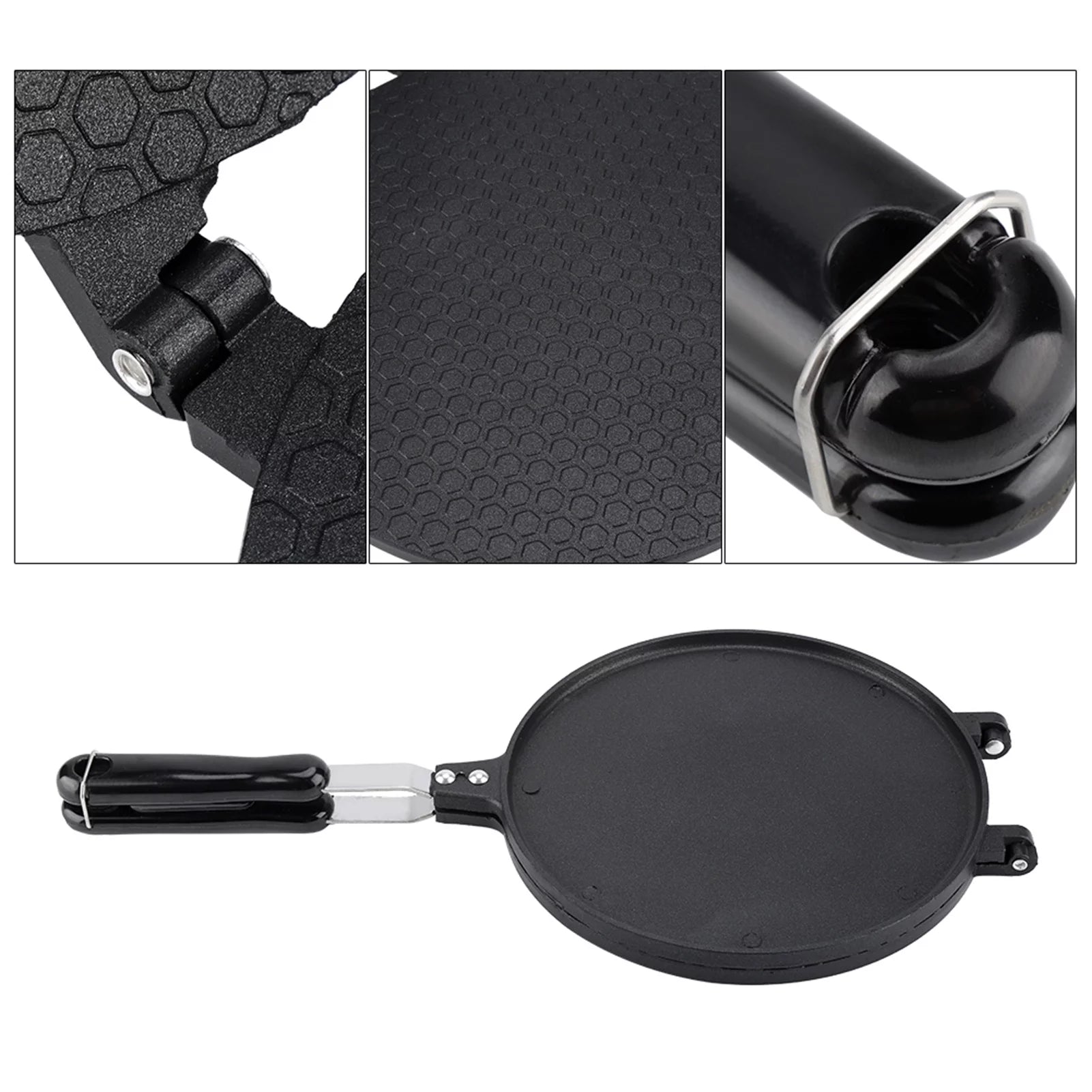 Non Stick Egg Roll Waffle Cone Maker Pan Mold Press Plate Baking Tool X3549
