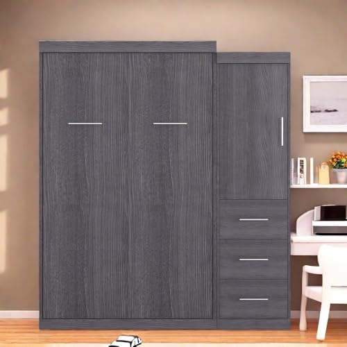 Twin Murphy Bed Wood Wall Bed Q8437
