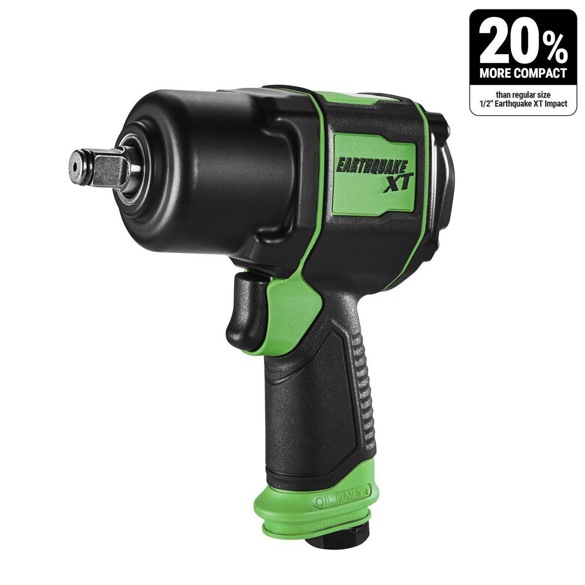 1/2 in. Supercompact Air Impact Wrench, Twin Hammer, 1000 ft-lbs, Green O11356