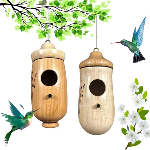 Wooden Hummingbird House Z503