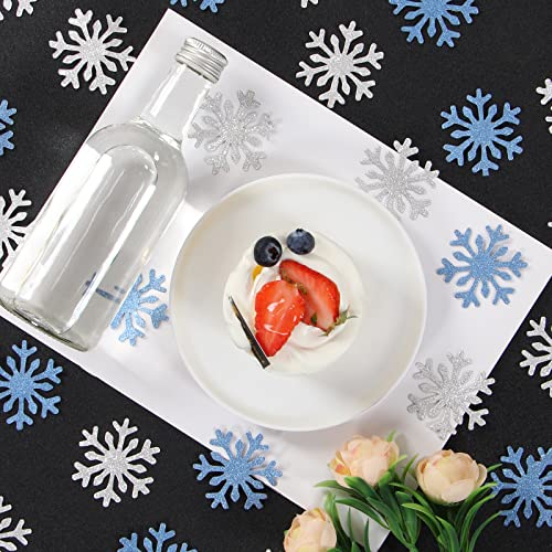 100pcs Glitter Paper Silver Blue Table Confetti L185208