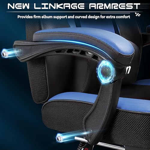Red Ergonomic Gaming Chair with Footrest Z691