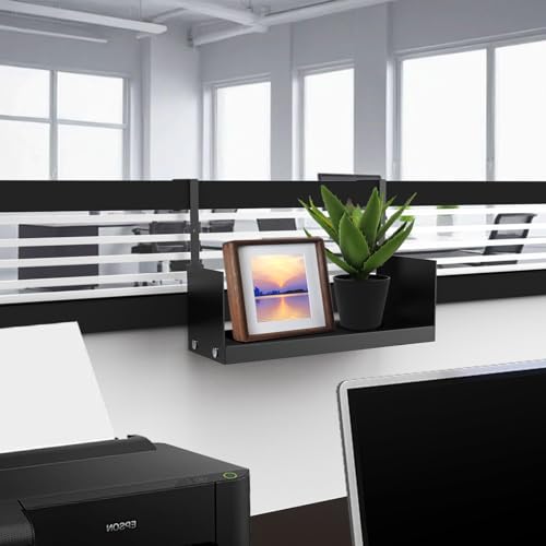 Cubicle Shelf Storage Organizer Bookshelf with Hooks E535