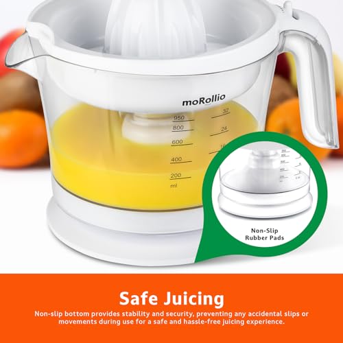 Electric Citrus Juicer with Adjustable Pulp Control, 32oz S550