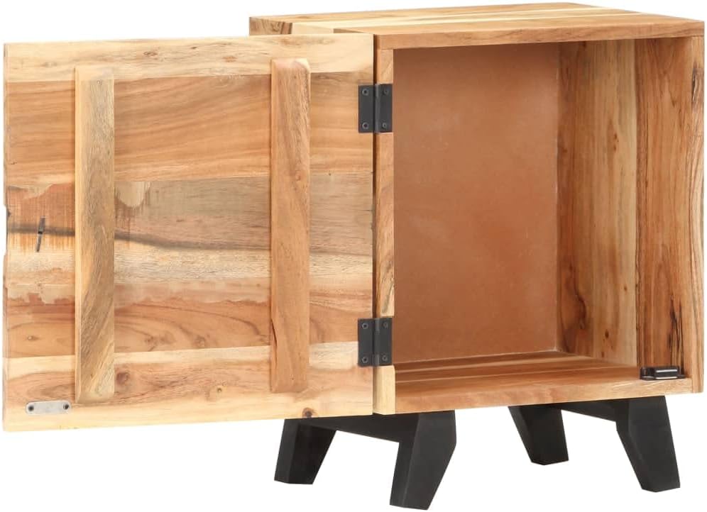 Solid Acacia Wood Corner Cabinet 15.7"x11.8"x20.1" G742374