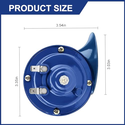 12V Waterproof Mini Size Car Air Snail Double Horn C1881
