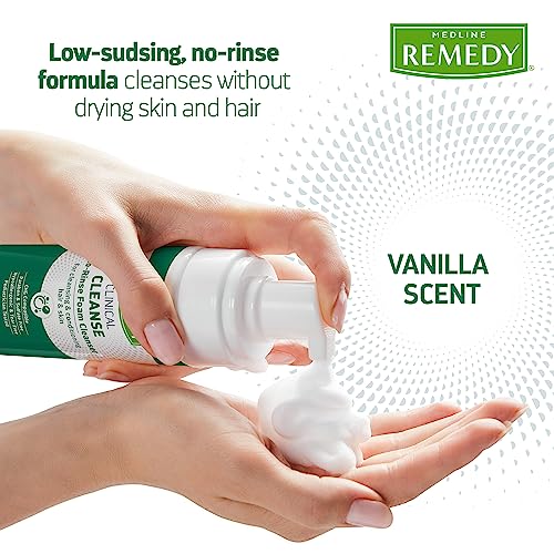 Vanilla Scent No-Rinse Foam Cleanser, 8 fl oz S2353