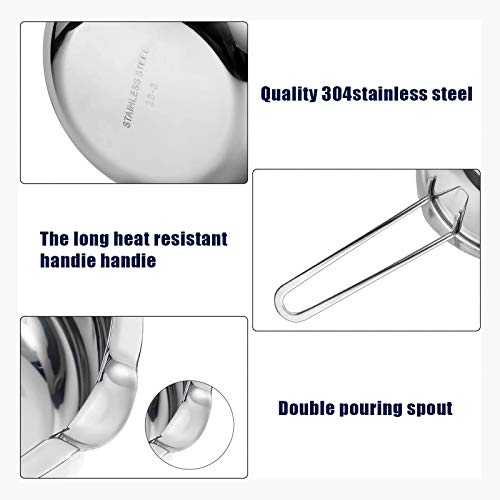 18/8 Steel Double Boiler Pot Set, 2 Cup Capacity W3293