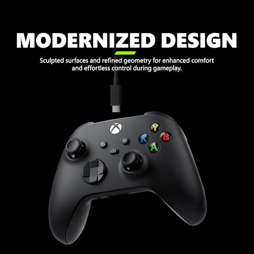 Carbon Black Wireless Gaming Controller with USB-C Cable A602487