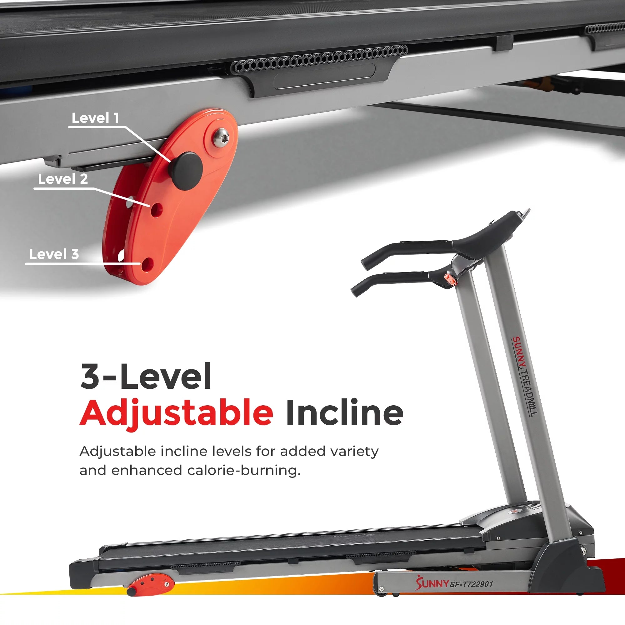 Foldable Electric Treadmill with Adjustable Incline T27263