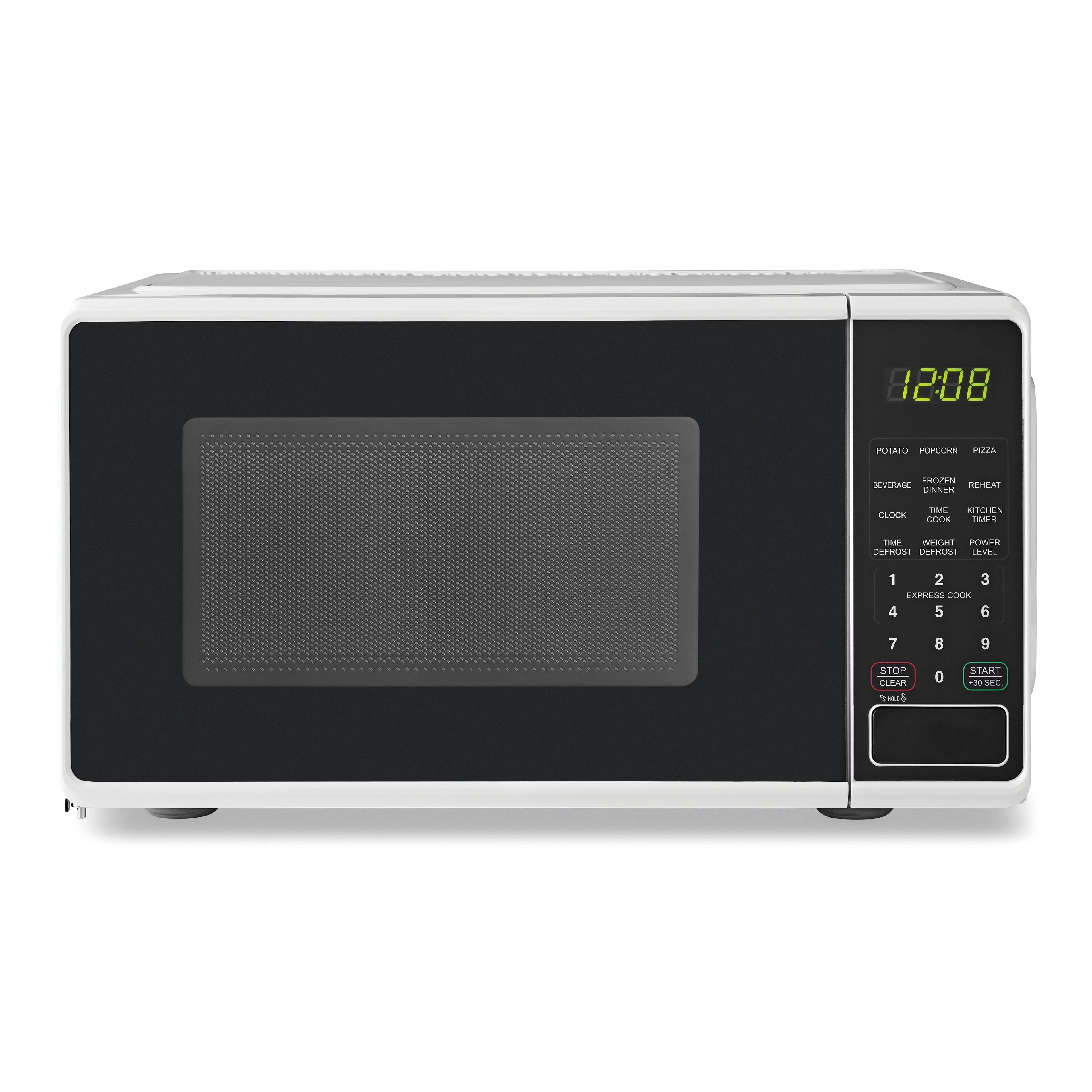 Compact Countertop Microwave and Mini Fridge Bundle F429238