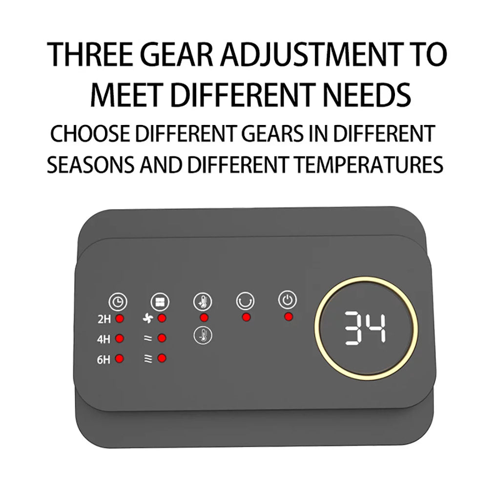 1500W Portable Electric Heater with Thermostat, Timer and Remote A3621