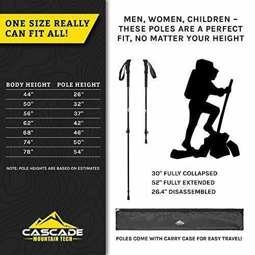 Ultralight Carbon Fiber Hiking Trekking Poles G58908
