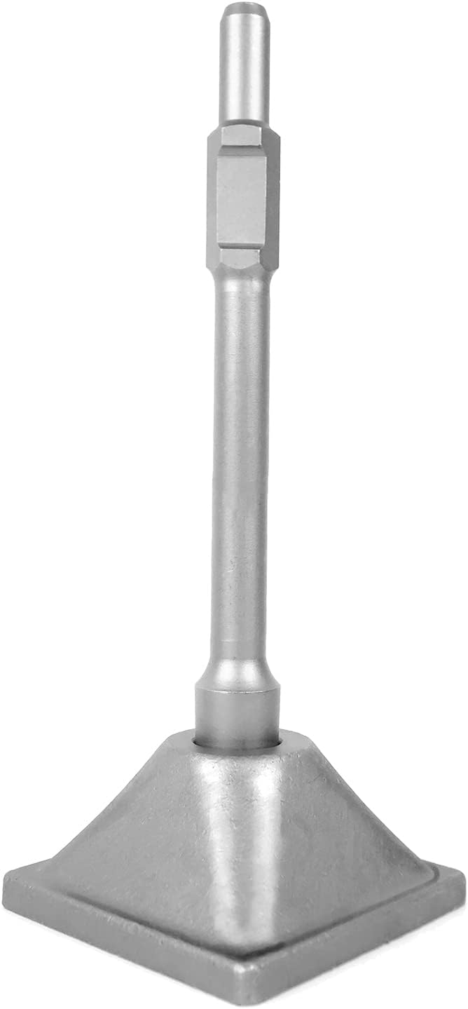 1-1/8" Tamper Shank with 6x6" Plate for Jack Hammer Bit A7337