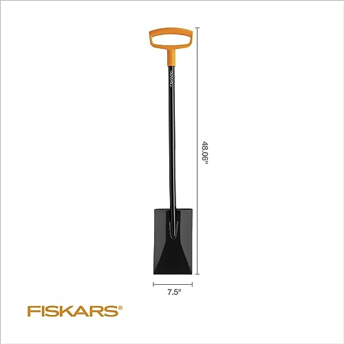 46" Steel Square Garden Spade Shovel with D-Handle E534412