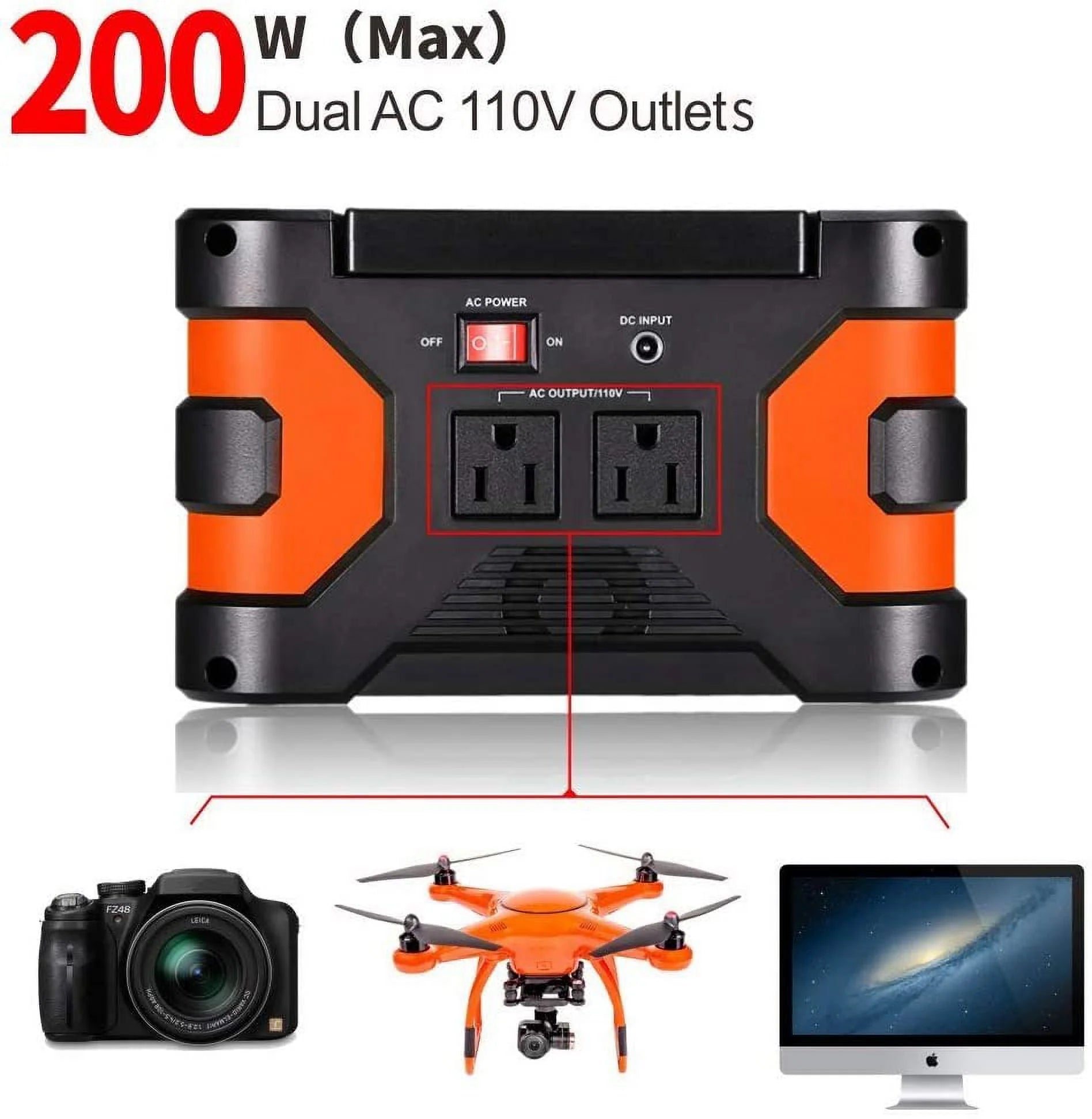 166Wh 45000mAh 200W Peak Power Station Battery E982