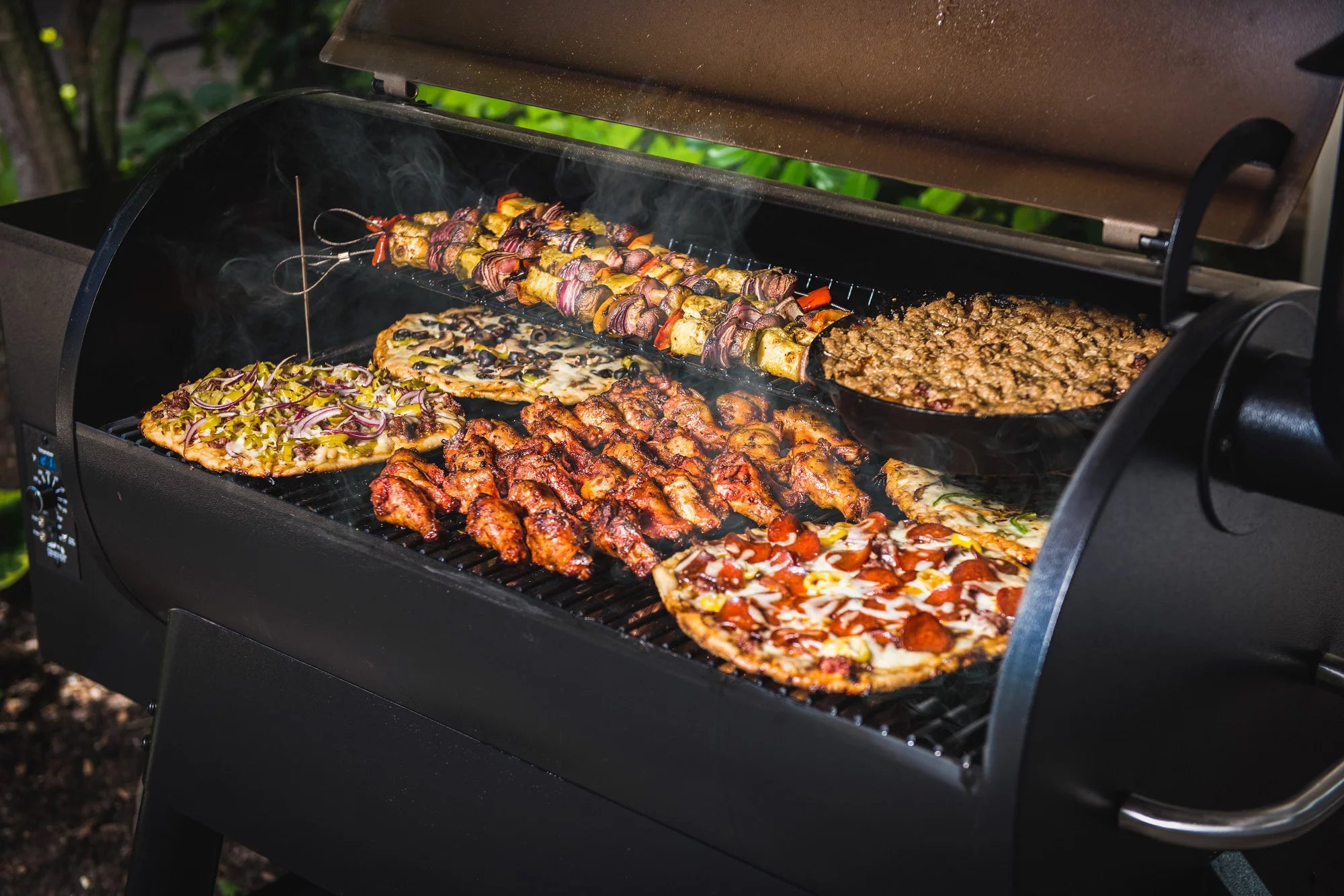 Bronze Wood Pellet Grill and Smoker J4745
