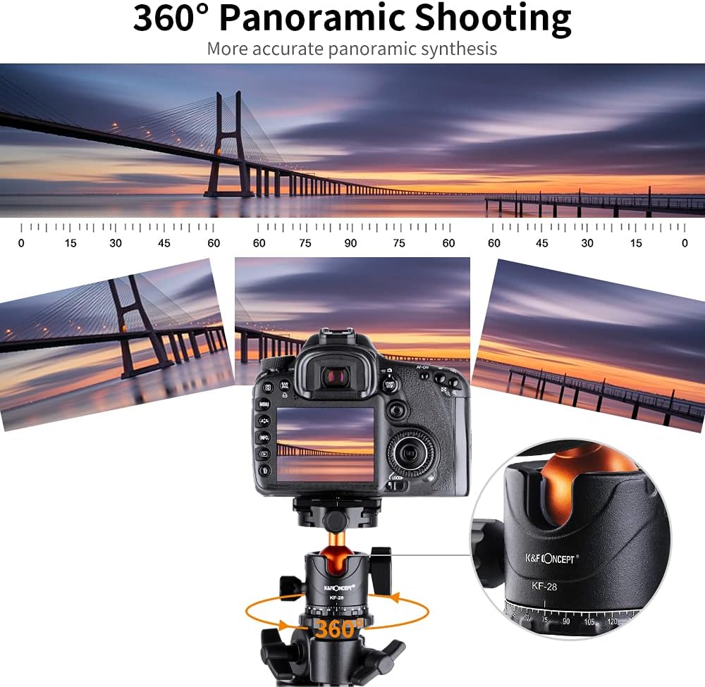 78 inch DSLR Camera Tripod with Magnesium Alloy Center Column J737444