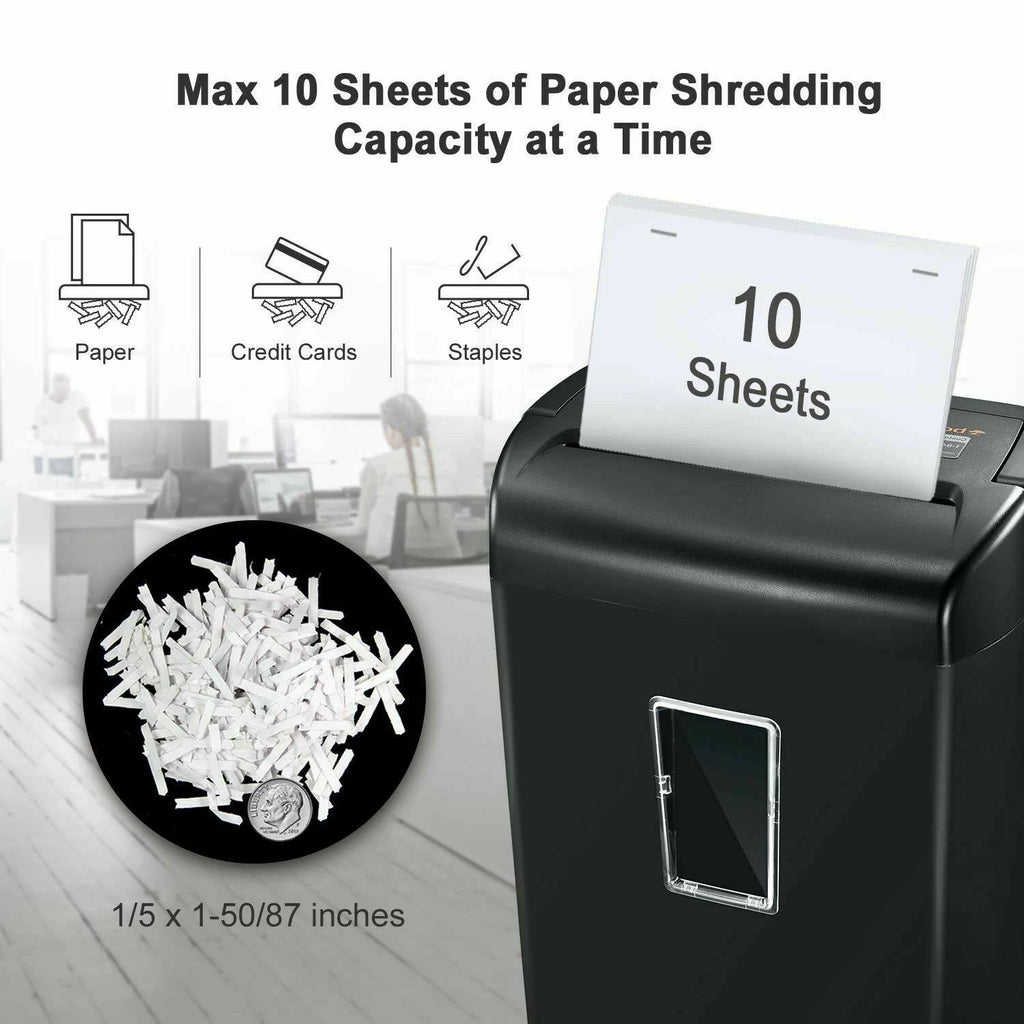 10-Sheet Cross-Cut Paper Shredder Y593