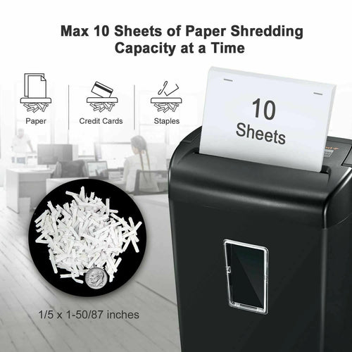 10-Sheet Cross-Cut Paper Shredder Y593