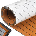 EVA Foam Boat Decking 96''x45.6''/36''/28.8''/24''/16.8'', 48''x16.8'' Self-Adhesive Faux Teak Marine Flooring Sheet T664287