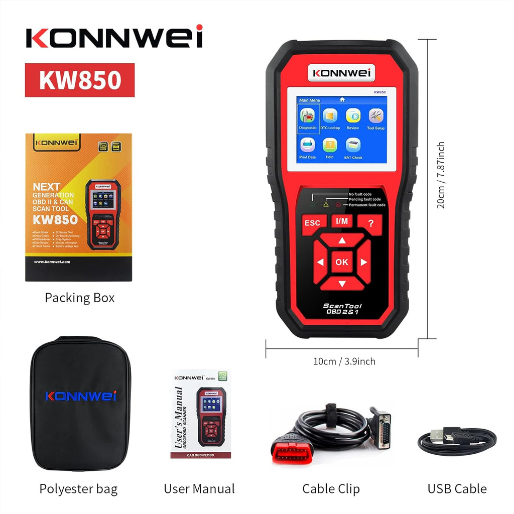OBD II Scanner Diagnostic Scan Tool Pack of 2 U460042