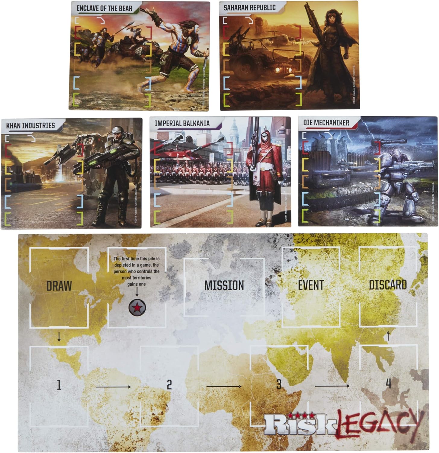 Strategy Tabletop Game, Miniature Board Game for 3-5 Players Pack of 2 X64777
