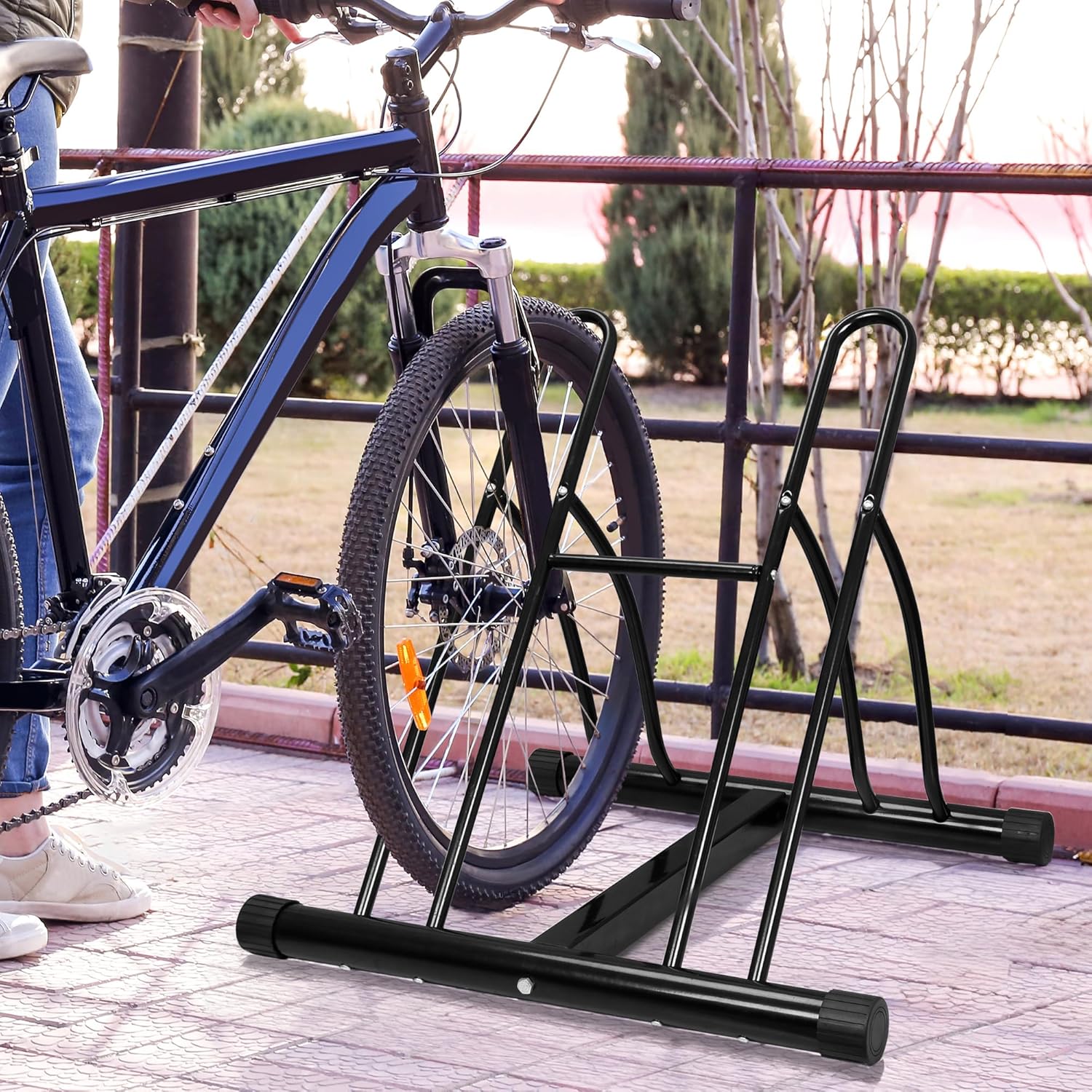 2 Bike Floor Bicycle Rack H68887