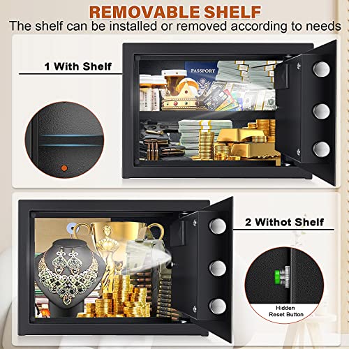 1.0 Cubic Fireproof Waterproof Digital Keypad Safe with Fireproof Money Bag G475796