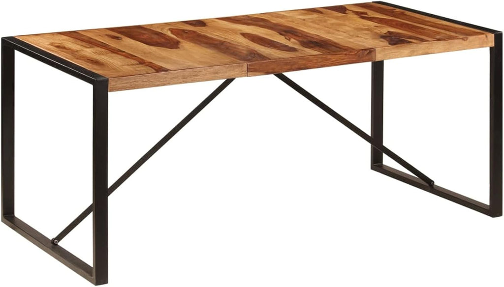 Solid Sheesham Wood Dining Table 70.9"x35.4"x29.5" H616