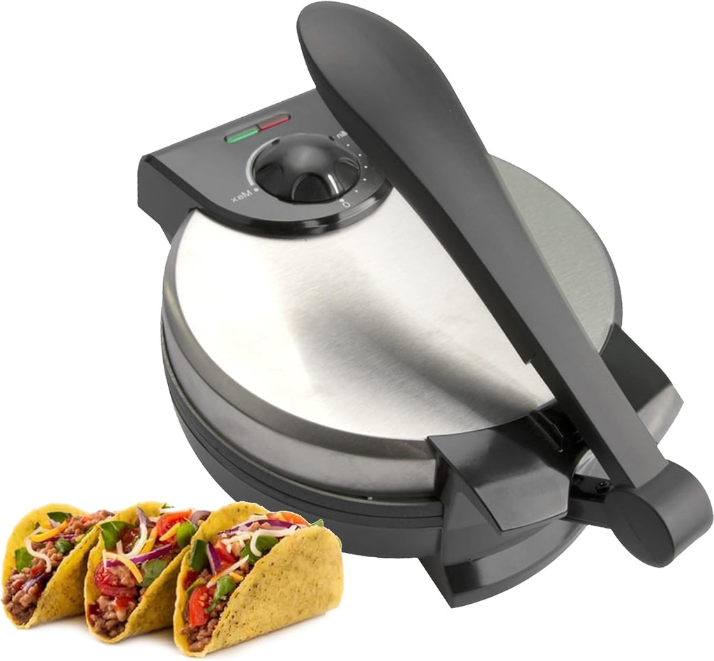 8 Inch Stainless Steel Non-Stick Electric Tortilla Maker R918454