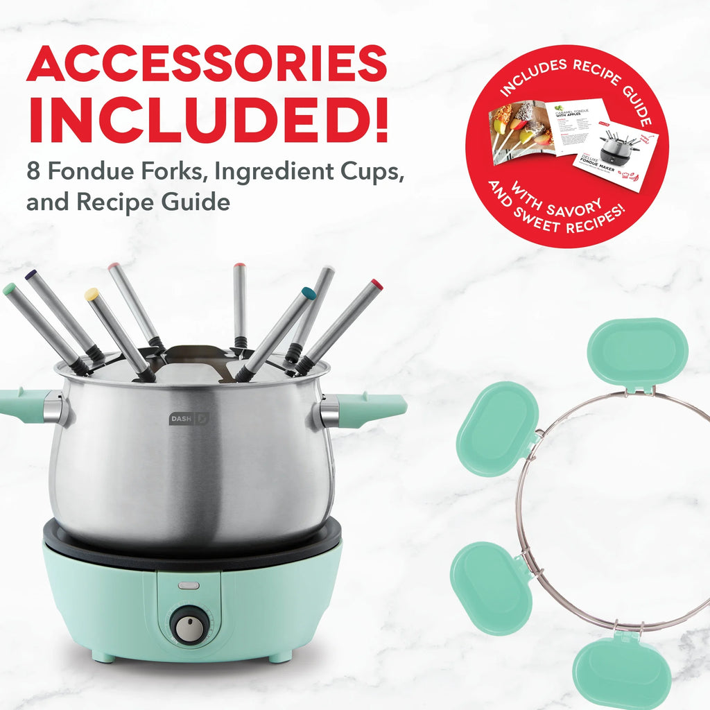 Stainless Steel 3-Quart Non-Stick Fondue Maker X1216