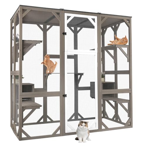 71" Wooden Cat Enclosure A443