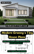 Tiny House Plans with Full Construction Drawing J6816