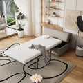 Gray Folding Ottoman Sleeper Bed with Mattress R91116