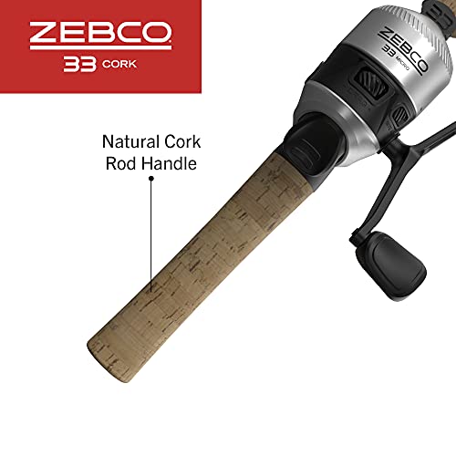 Black Graphite Fishing Rod and Reel Combo with Cork Handle Z214
