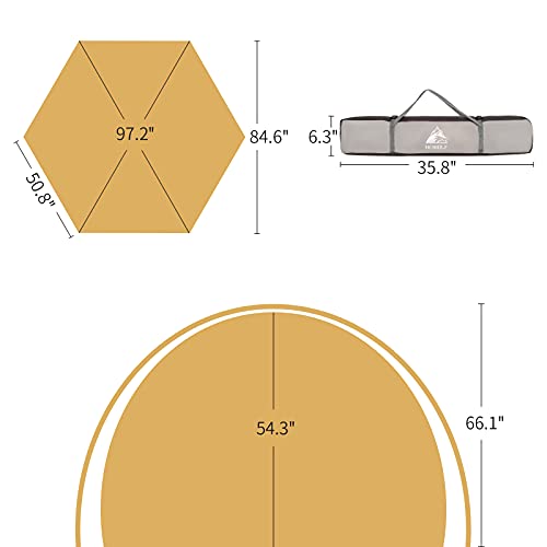 Waterproof Instant Camping Tent, 2/3/4 Person Double Layer Dome Tent B6264