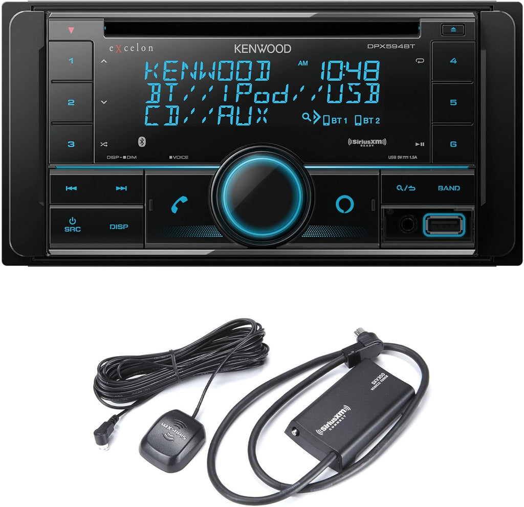 Double DIN Bluetooth Car Stereo CD Receiver with Satellite Radio Tuner Kit X502