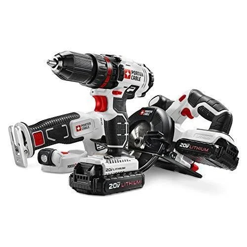 Cordless Drill Combo Kit Power Tool, 4-Tool W551