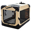 Collapsible Dog Crate with Chew Proof Mesh Windows M873
