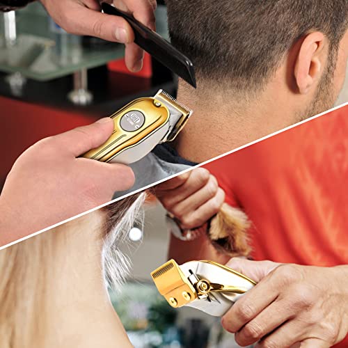 Hair Clippers, 12Pcs Cordless Rechargeable LCD Display Hair Beard Trimming Kit Z196544