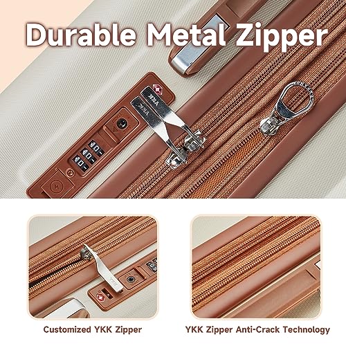 4 Piece Hardside Expandable Luggage Set with Spinner Wheels TSA Lock D640