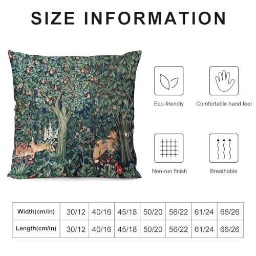 Set of 2 18x18 Inch Floral Throw Pillow Covers X799