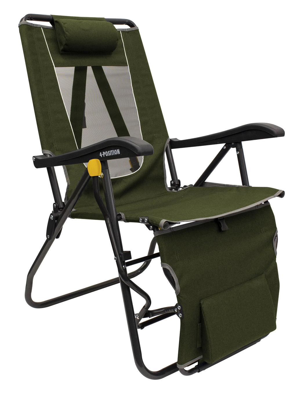 Adjustable Folding Recliner Camping Chair, Heathered Loden N306