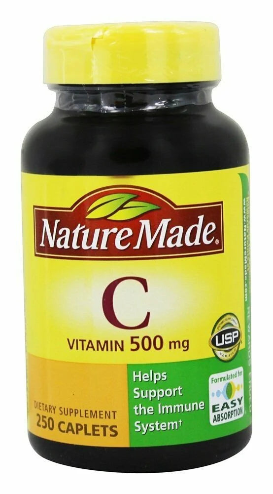 500 mg Vitamin C Caplets, 250 ct, 3-Pack Y6384