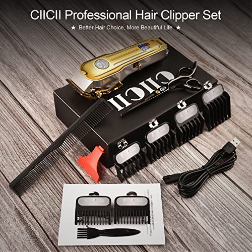 Hair Clippers, 12Pcs Cordless Rechargeable LCD Display Hair Beard Trimming Kit Z196544